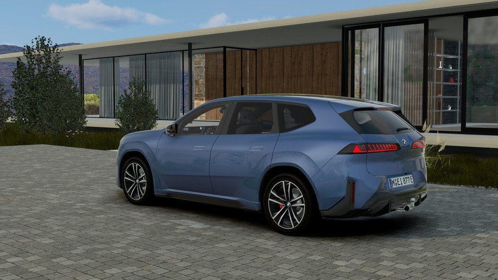 BMW iX3 40 eDrive M Sport / Panoramadak / Trekhaak / M Multi, Auto's, BMW, Automaat, Achterwielaandrijving, Blauw, Leder