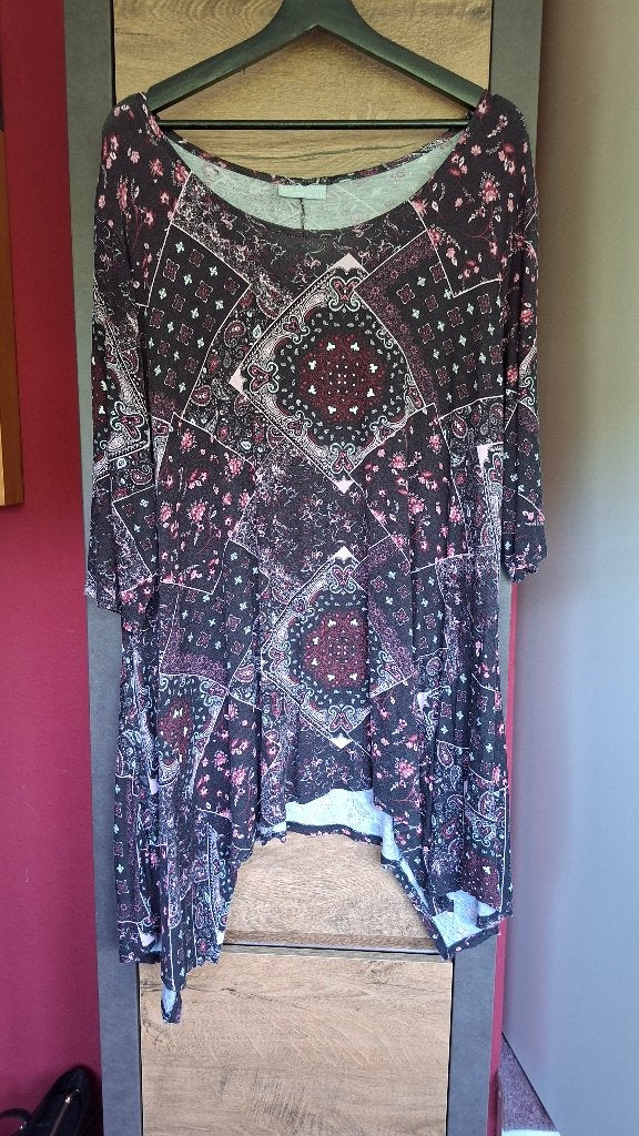 Dames tunica - maat 48/50  - donkergrijs, Kleding | Dames, Meerkleurig, Maat 46/48 (XL) of groter, Ophalen of Verzenden, Gedragen