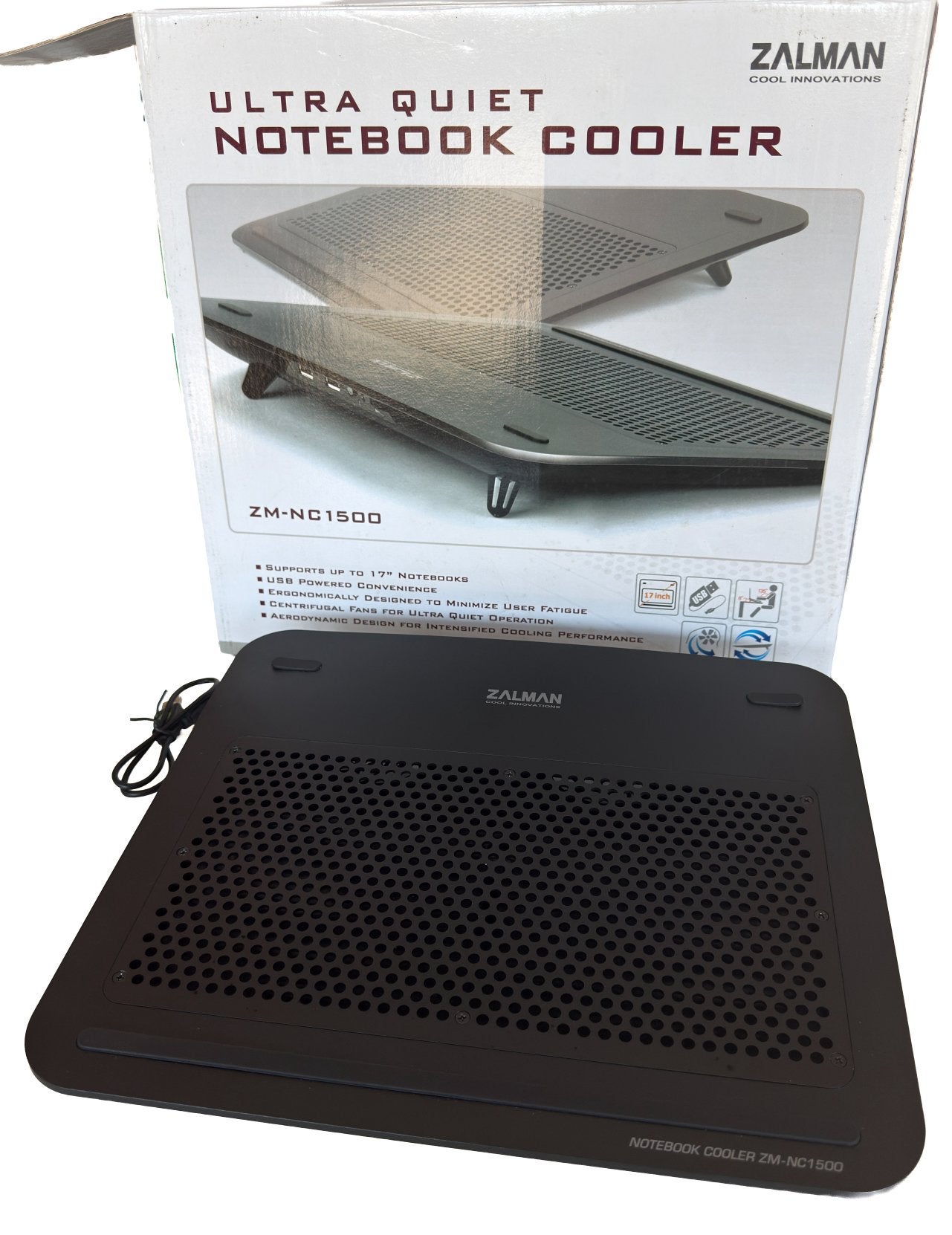 Zalman ZM-NC1500 notebook cooler, Ophalen of Verzenden, Zo goed als nieuw, Nvt, Nvt