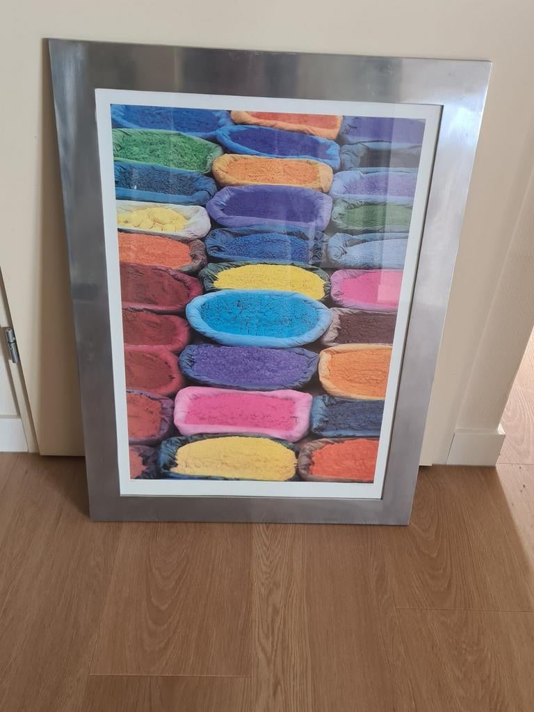 Foto lijst met ikea plaat, Huis en Inrichting, Woonaccessoires | Lijsten, Ophalen of Verzenden, Zo goed als nieuw, Metaal of Aluminium