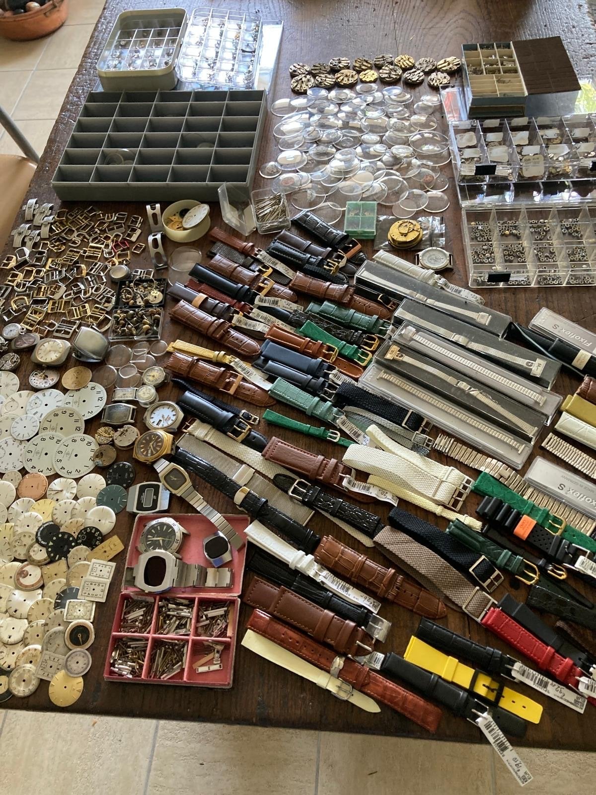 Grote partij vintage horlogeonderdelen voor de liefhebber, Sieraden, Tassen en Uiterlijk, Horloges | Antiek, Overige merken, Overige materialen