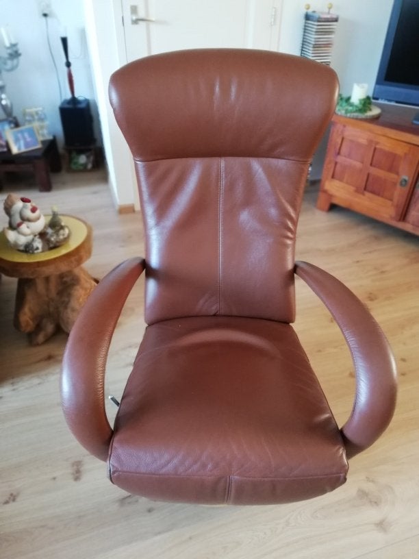 Te koop: Relax fauteuil, Huis en Inrichting, Ophalen, Leer, Zo goed als nieuw, 50 tot 75 cm