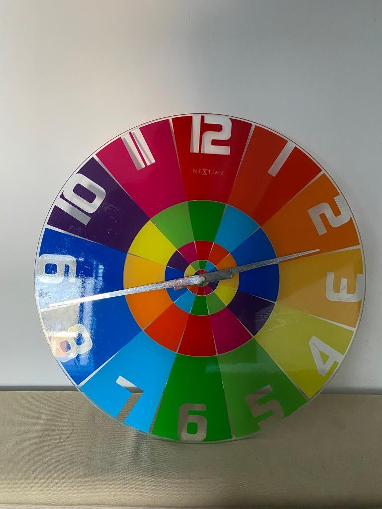 regenboog klok, Ophalen, Zo goed als nieuw, Analoog, Wandklok