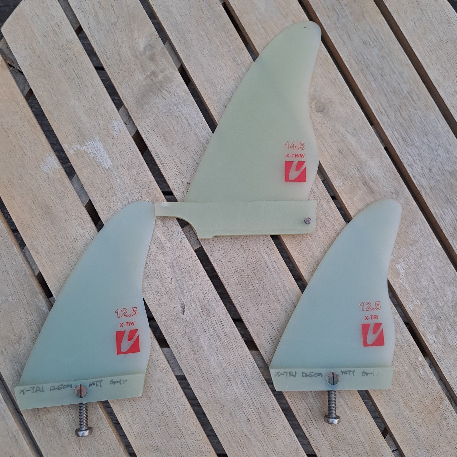 Set van 3 vinnen  truster, Watersport en Boten, Windsurfen, Ophalen of Verzenden, Overige typen