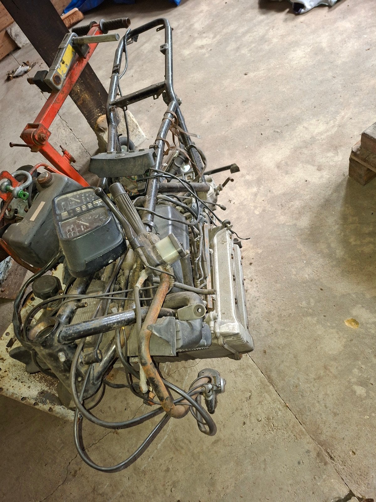 BMW K100 Motorblok met frame, Ophalen, Gebruikt