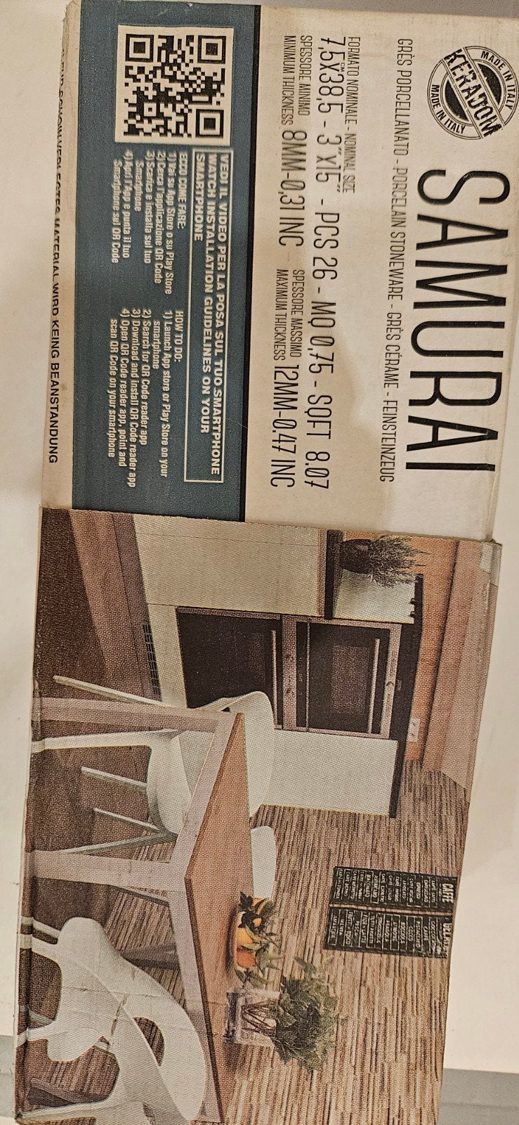 Wandtegels, hout motief met reliëf., Huis en Inrichting, Ophalen, Nieuw