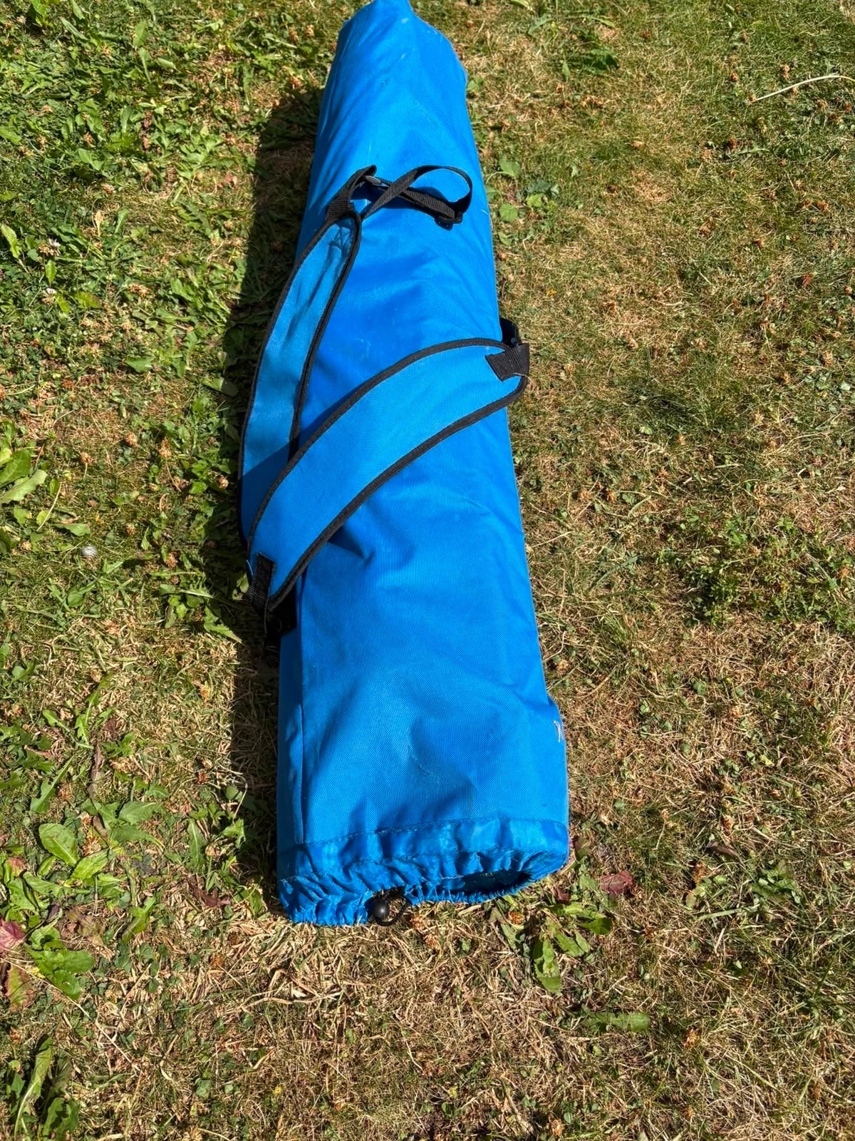 Opvouwbare hangmat met standaard en draagtas, Tuin en Terras, Ophalen, Binnen, Gebruikt, Met standaard