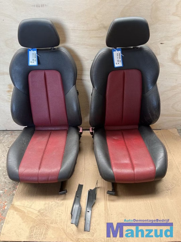 MERCEDES SLK R170 Rood zwart leer interieur 1996-2004, Gebruikt, Mercedes-Benz AG, Mercedes-Benz, Ophalen of Verzenden