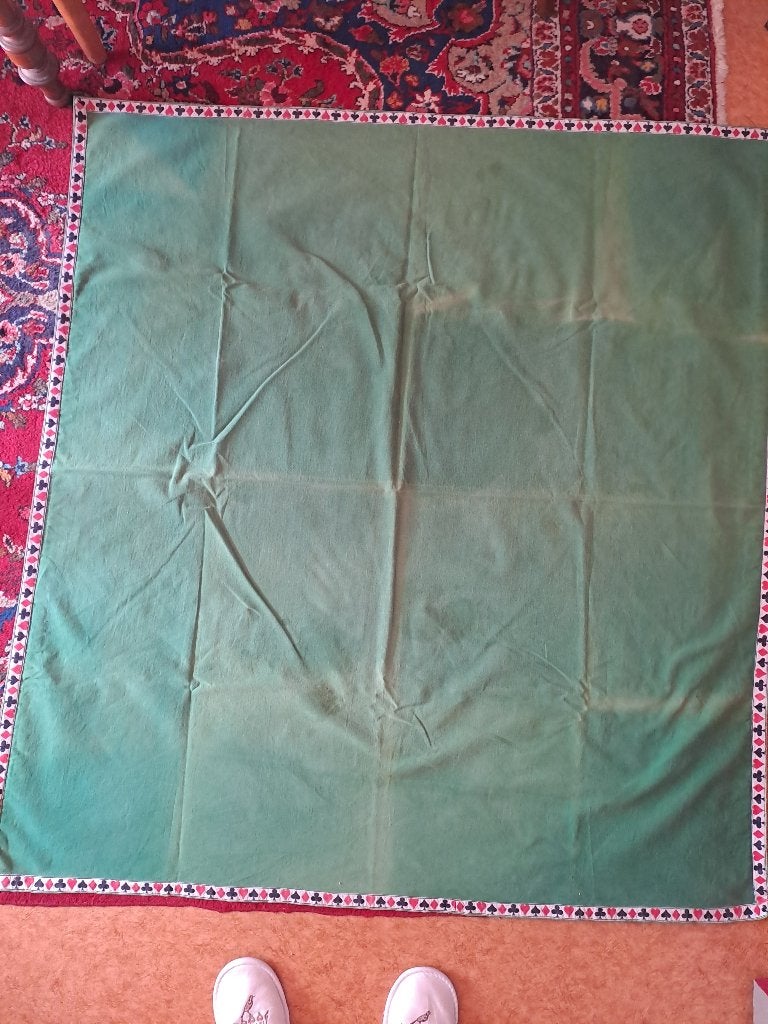 Mooi bridgekleed 143 x 133 cm., Een of twee spelers, Ophalen of Verzenden, Gebruikt