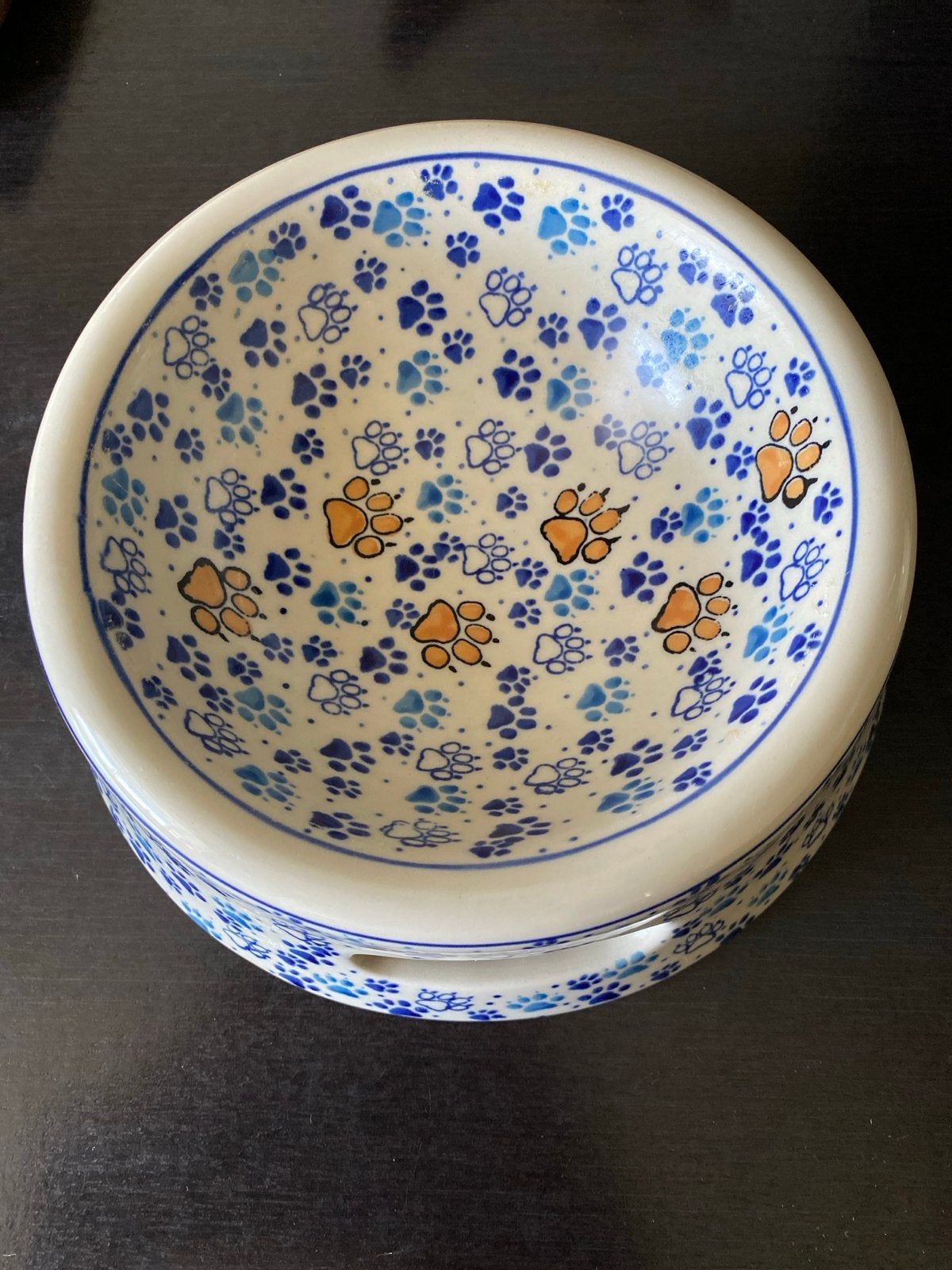 Voerbak hond bunzlau, Ophalen