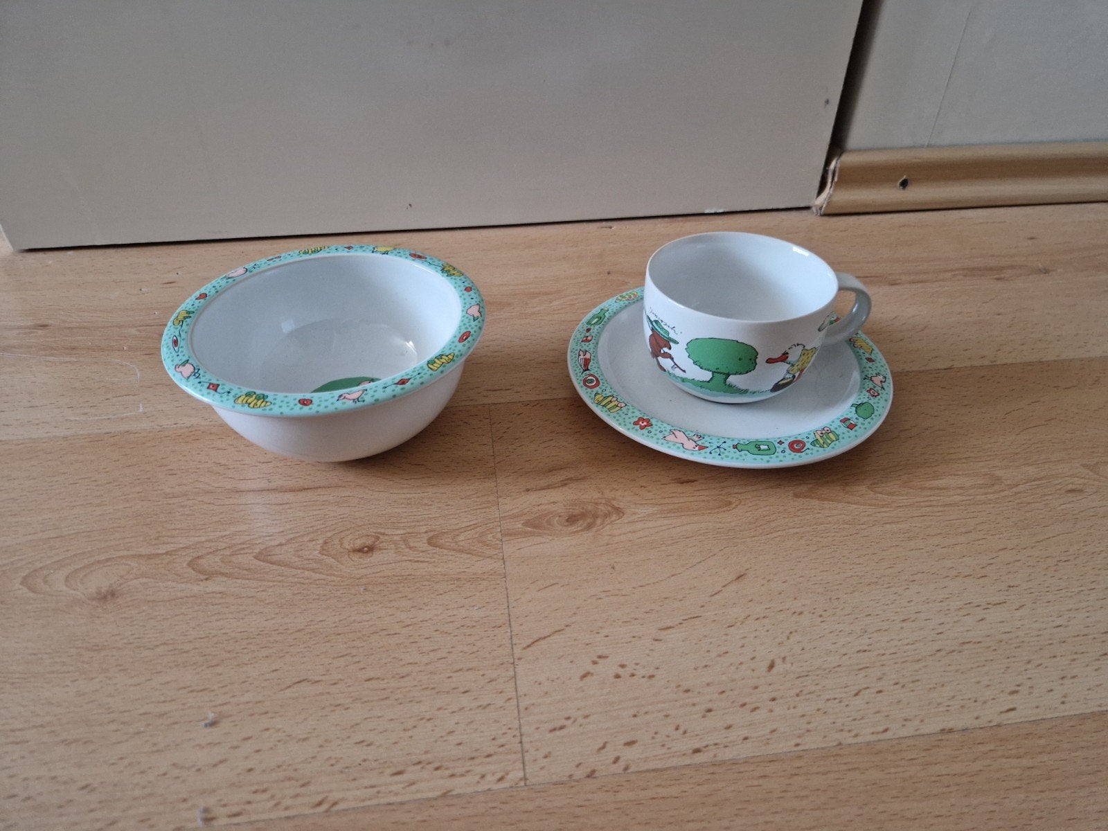thomas germany servies set kinder janosch schaal kopje, Ophalen of Verzenden, Overige stijlen, Porselein, Schaal of Schalen
