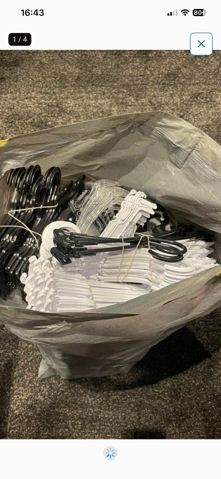 Partij plastic lingerie / badmode hangers 345 stuks, Kleding | Dames, Kledinghangers, Verzenden, Zo goed als nieuw, Kunststof