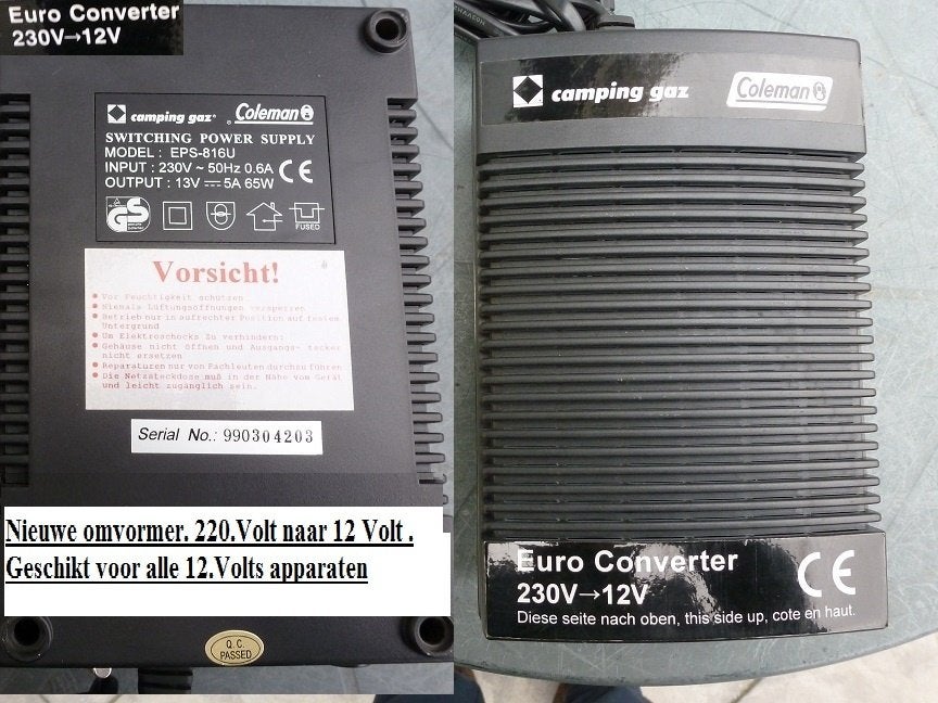 Nieuw.Adapter.Omvormer.Converter.Campingaz.220.Volt.<>12, Ophalen of Verzenden, Nieuw, Campinggaz