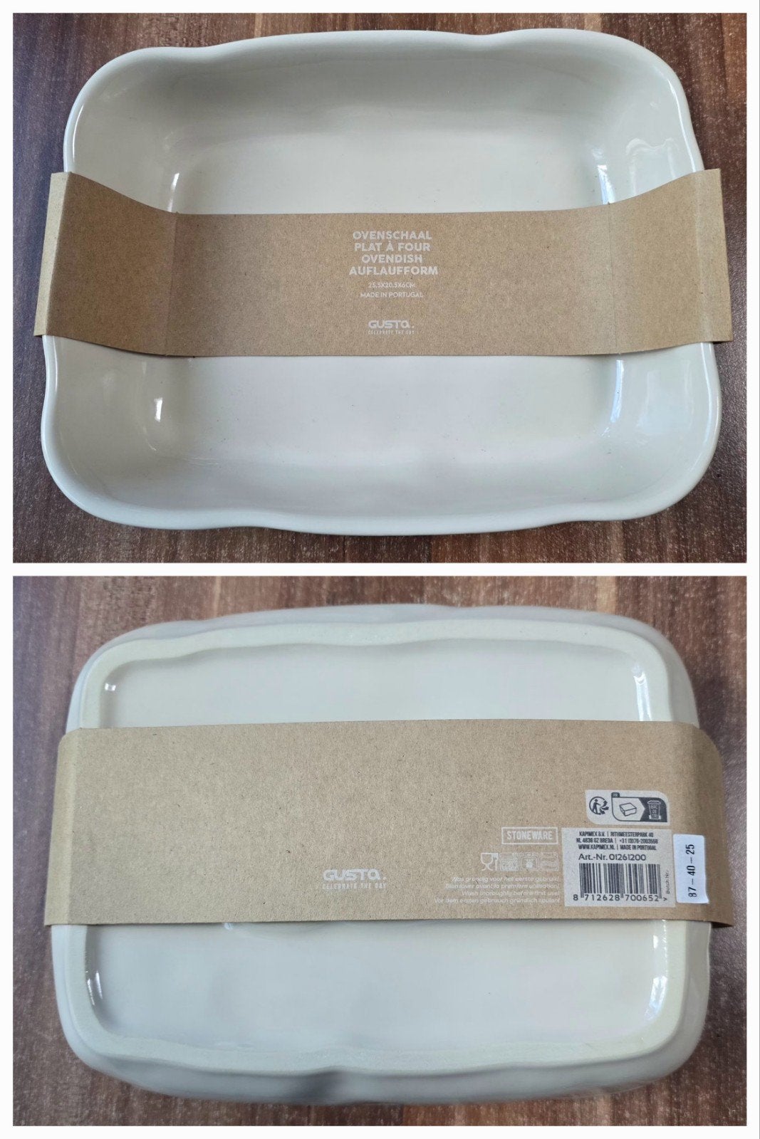 Gusta Ovenschaal - Nieuw, Beige, Overige typen, Nieuw, Gusta