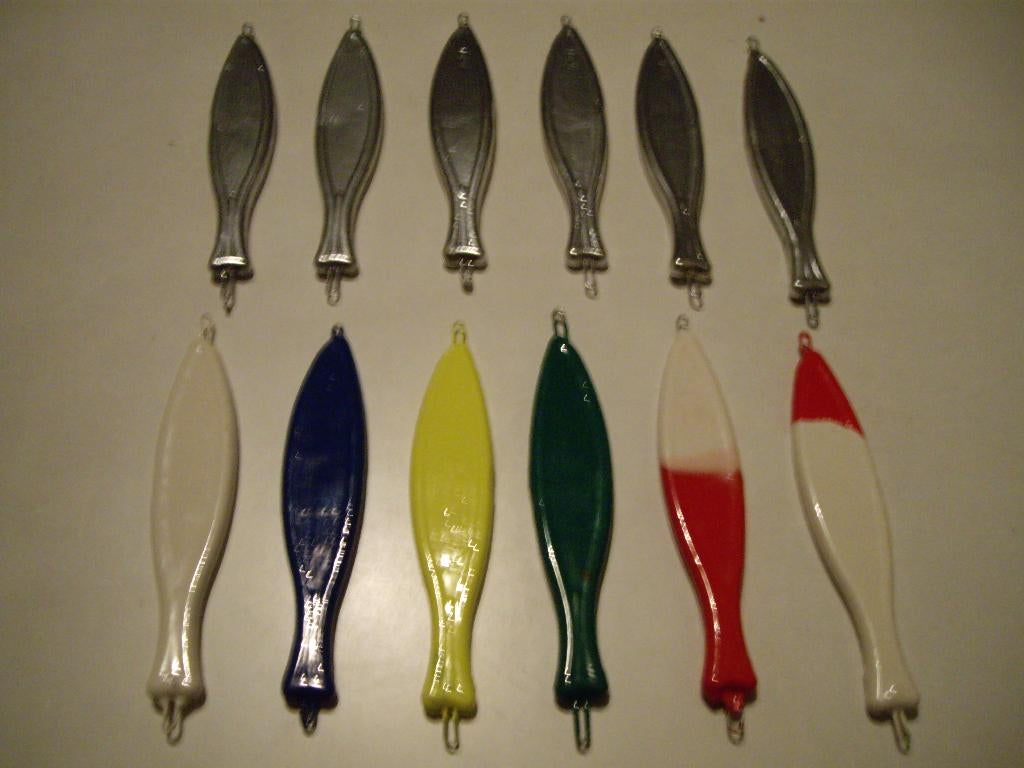 Platte visvormpilker in 2 modellen tussen 120 >>>600gr, Ophalen of Verzenden, Nieuw, Dobber of Lood