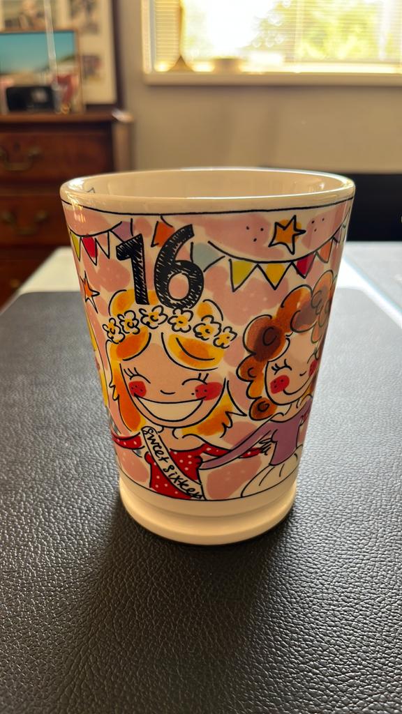 Blond Amsterdam Sweet 16 Beker - Nieuw, Ophalen of Verzenden, Nieuw, Meerkleurig, Steen/keramiek
