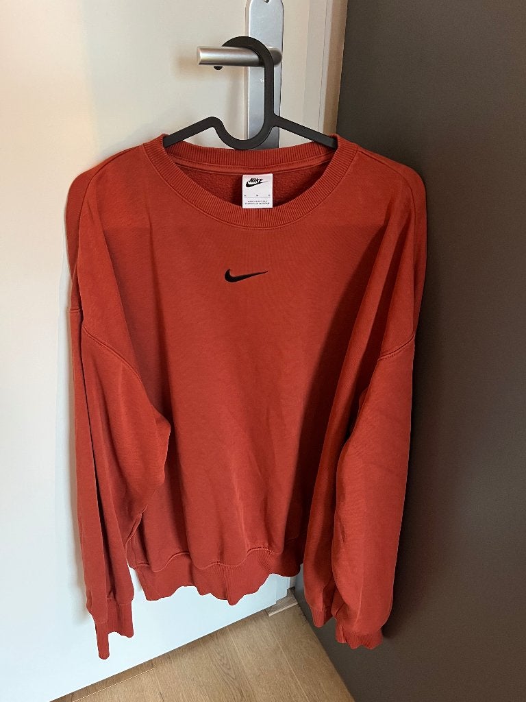 Nike fleece trui, Maat 38/40 (M), Overige typen, Nike, Oranje