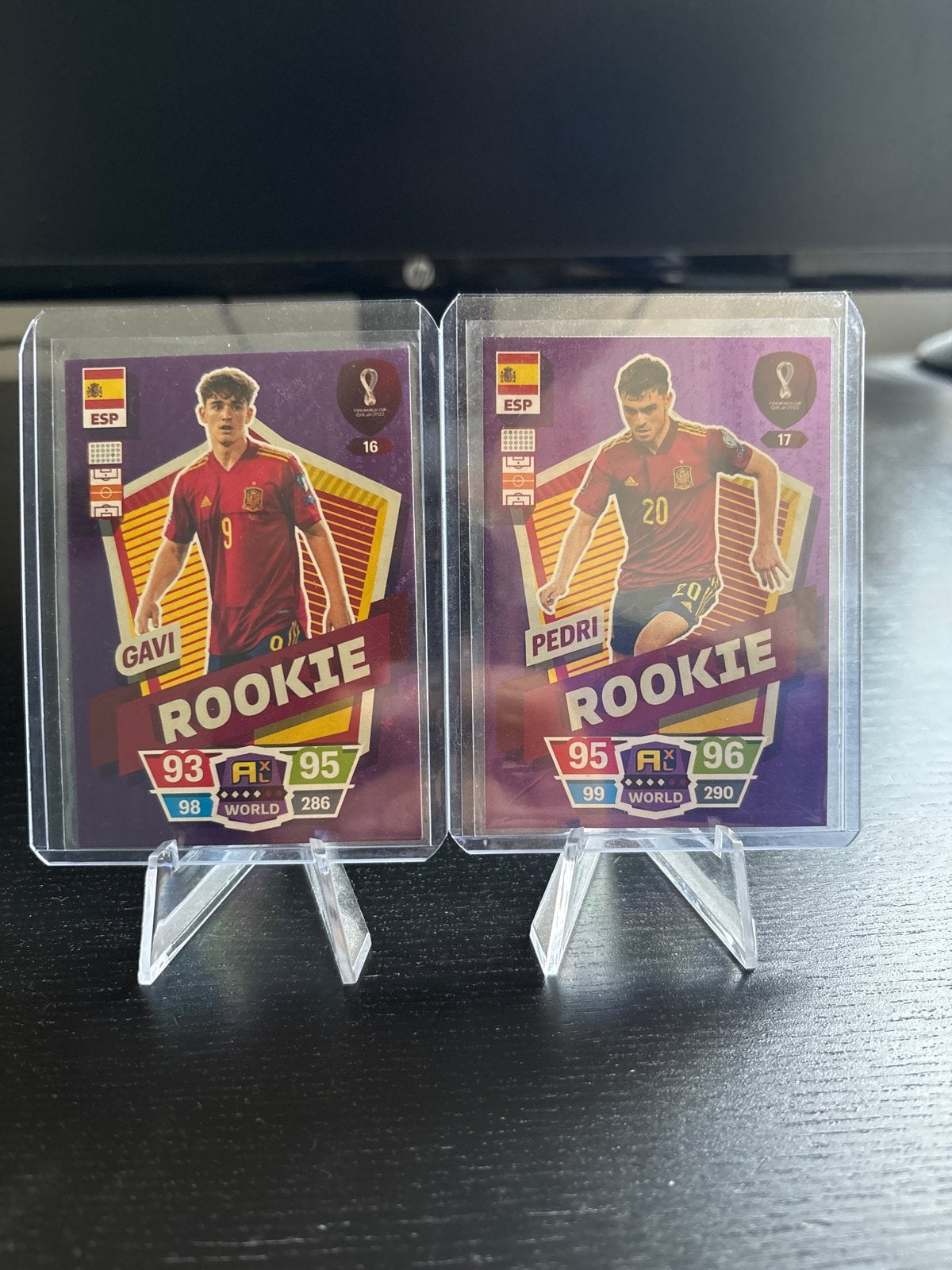 Panini Adrenalyn FIFA WC 2022 Gavi & Pedri Rookie Kaarten, Ophalen of Verzenden, Zo goed als nieuw, Meerdere kaarten