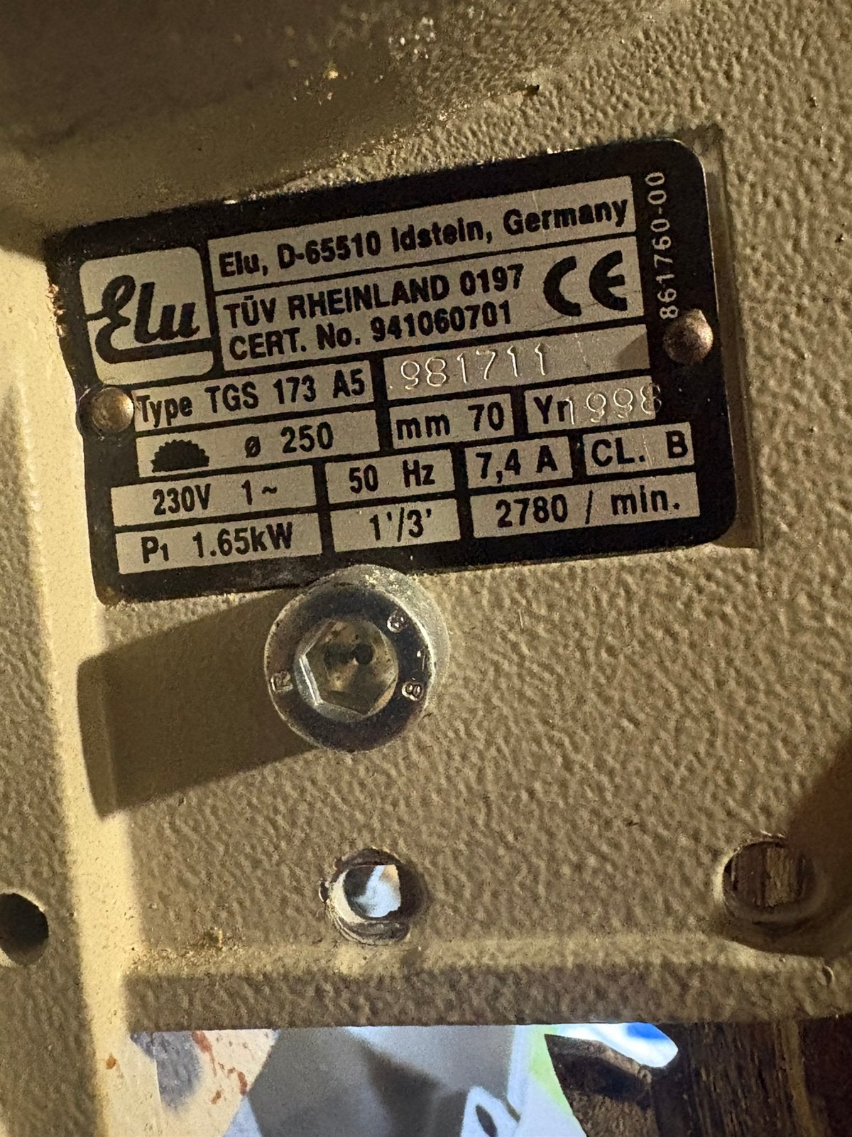 Elu tgs 173 zaagmachine, Doe-het-zelf en Verbouw, Ophalen, Zo goed als nieuw, Afkortzaag, 30 tot 70 mm