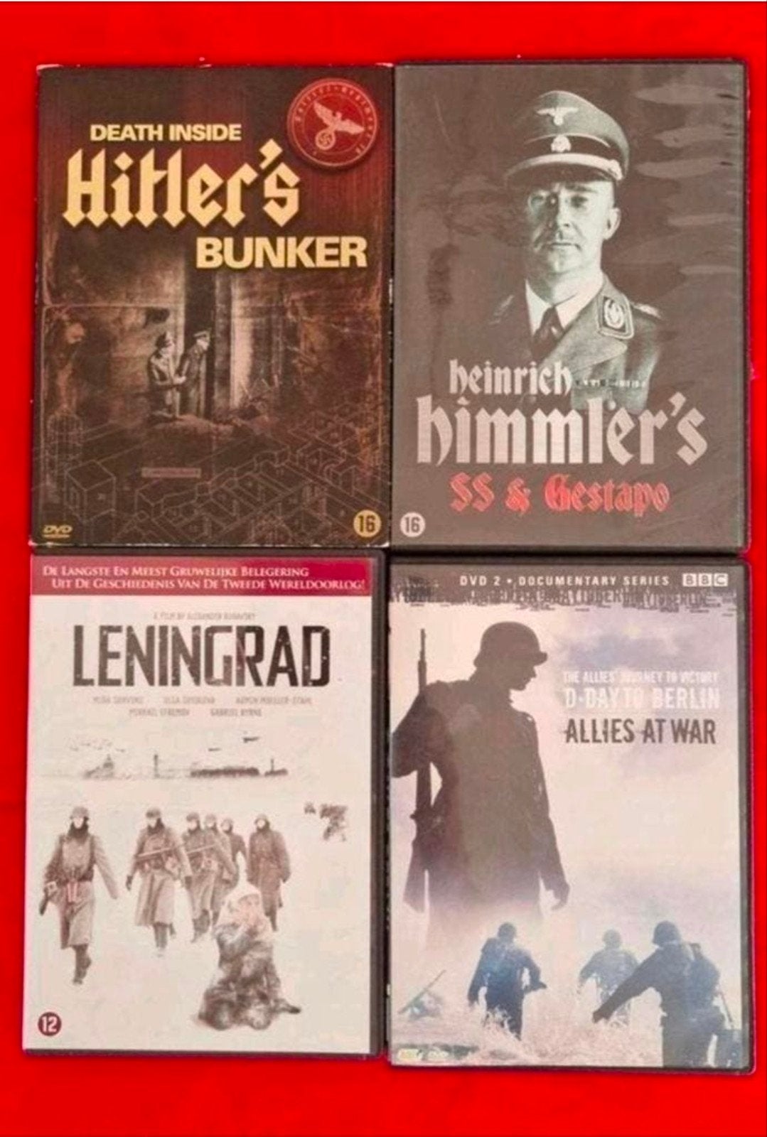 oorlog dvd's   50 cent per stuk zie foto's voor tekst, Cd's en Dvd's, Dvd's | Klassiekers, Ophalen of Verzenden, Zo goed als nieuw