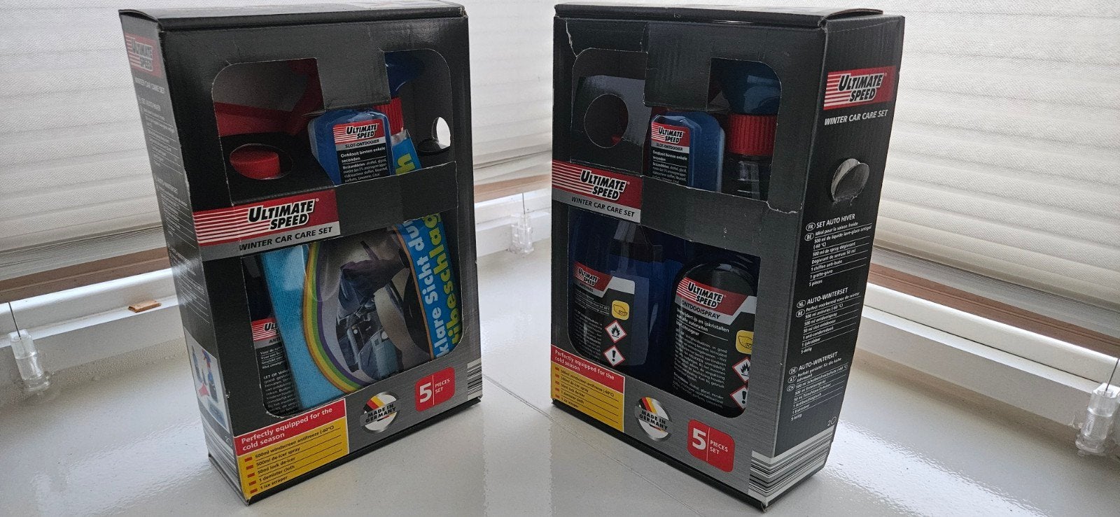 Auto winterset ontdooien poetsen ramen.
Winter care set, Ophalen