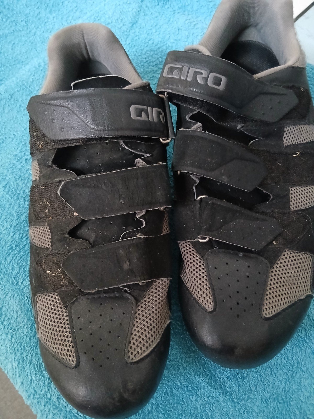 Giro wielrenschoenen, zwart/grijs, maat 45, Ophalen of Verzenden, Gebruikt, Kleding