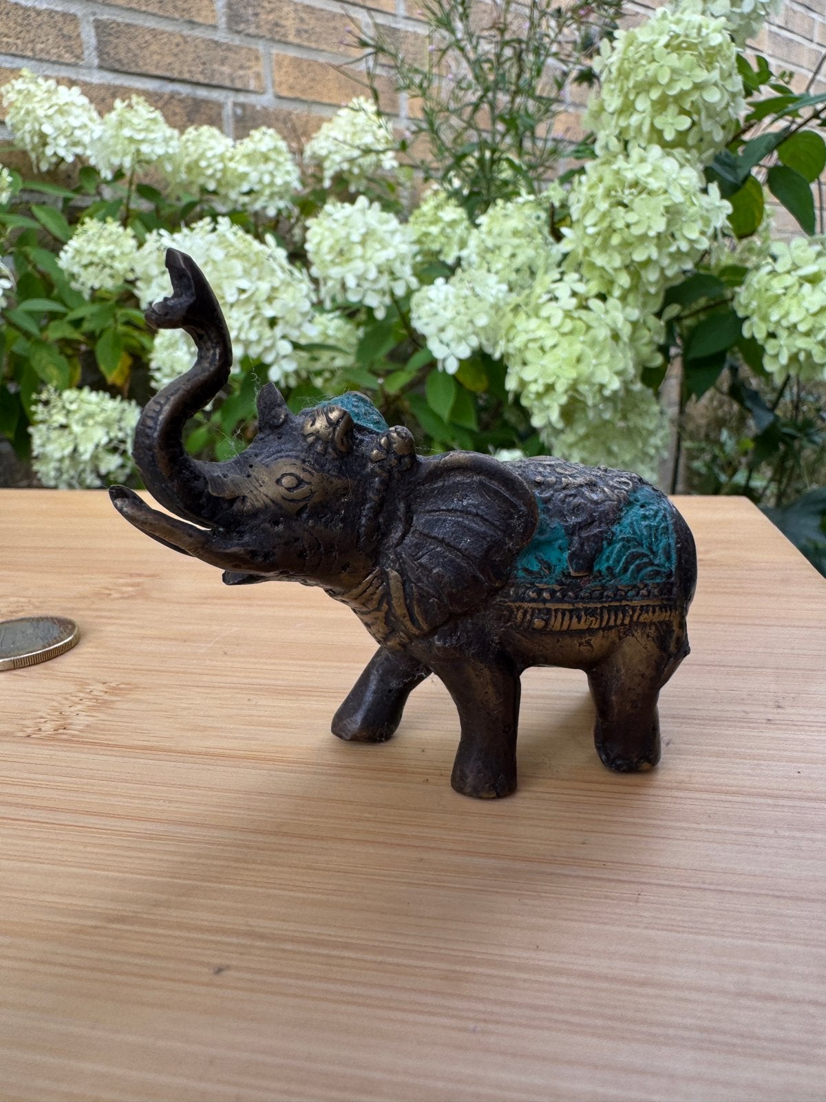 Bronzen olifantje, decoratief beeldje, Verzenden