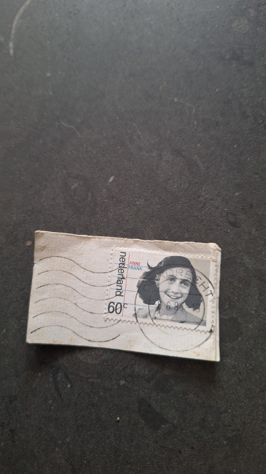 Nederlandse postzegel Anne Frank 60 cent gestempeld, Ophalen of Verzenden, Na 1940, Gestempeld