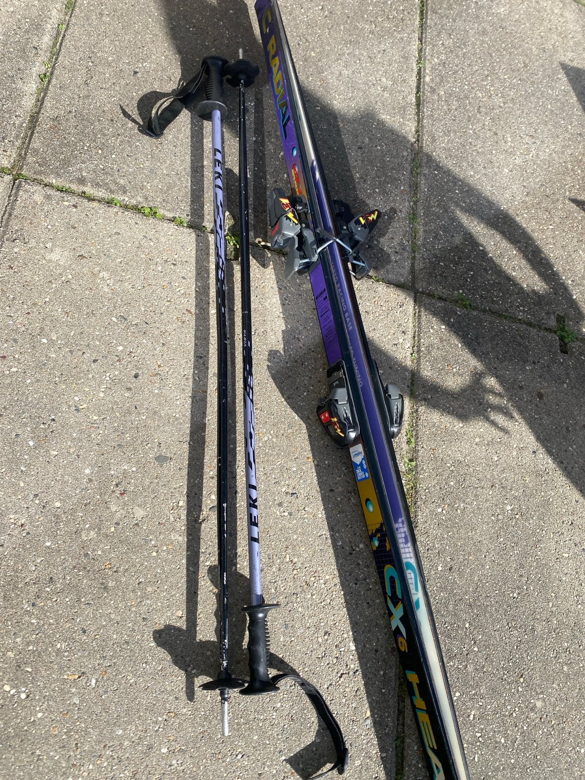 Head CX6 Ski's met Leki stokken, 140 tot 160 cm, Gebruikt, Ophalen of Verzenden, Skiën