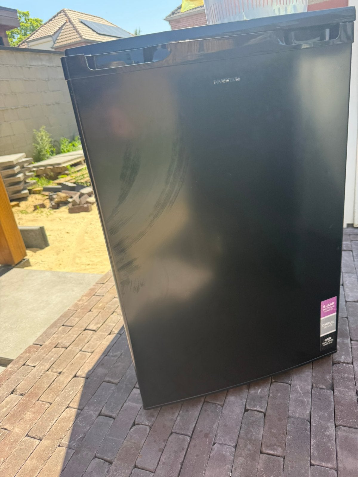 Vriezer zwart, 75 tot 100 liter, Zo goed als nieuw, 45 tot 60 cm, Met vriesvak