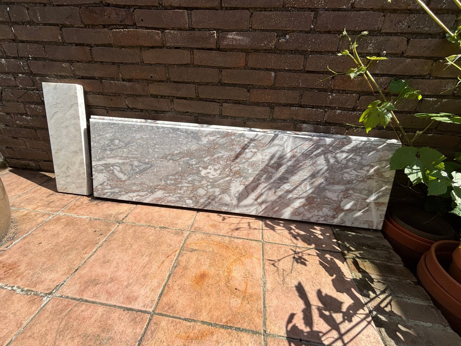 Marmeren plaat, Ophalen, Zo goed als nieuw