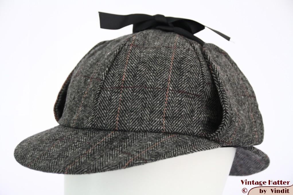 Deerstalker Sherlock Holmes pet grijs maten 60 en 61 nieuw, Nieuw, Overige maten, Ophalen of Verzenden, Accessoires