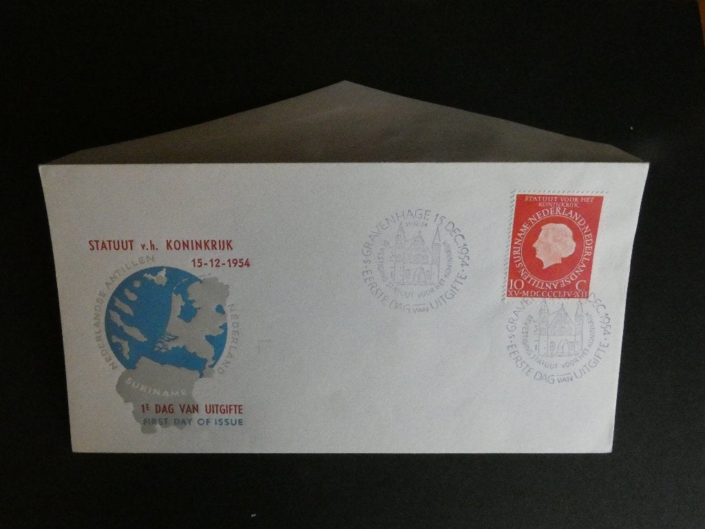 eerste dag enveloppen FDC e 20 Statuut, Ophalen of Verzenden, Onbeschreven, Nederland