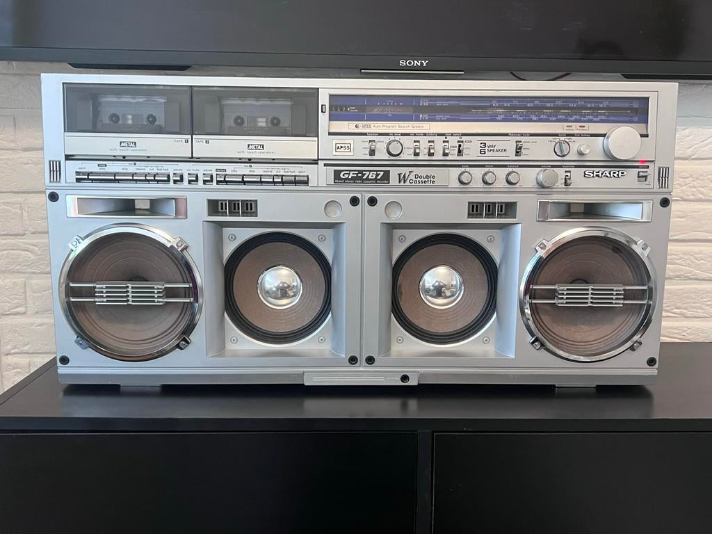 Sharp GF-767 (1982) Boombox - Uitstekende staat, Ophalen of Verzenden, Gebruikt, Overige typen