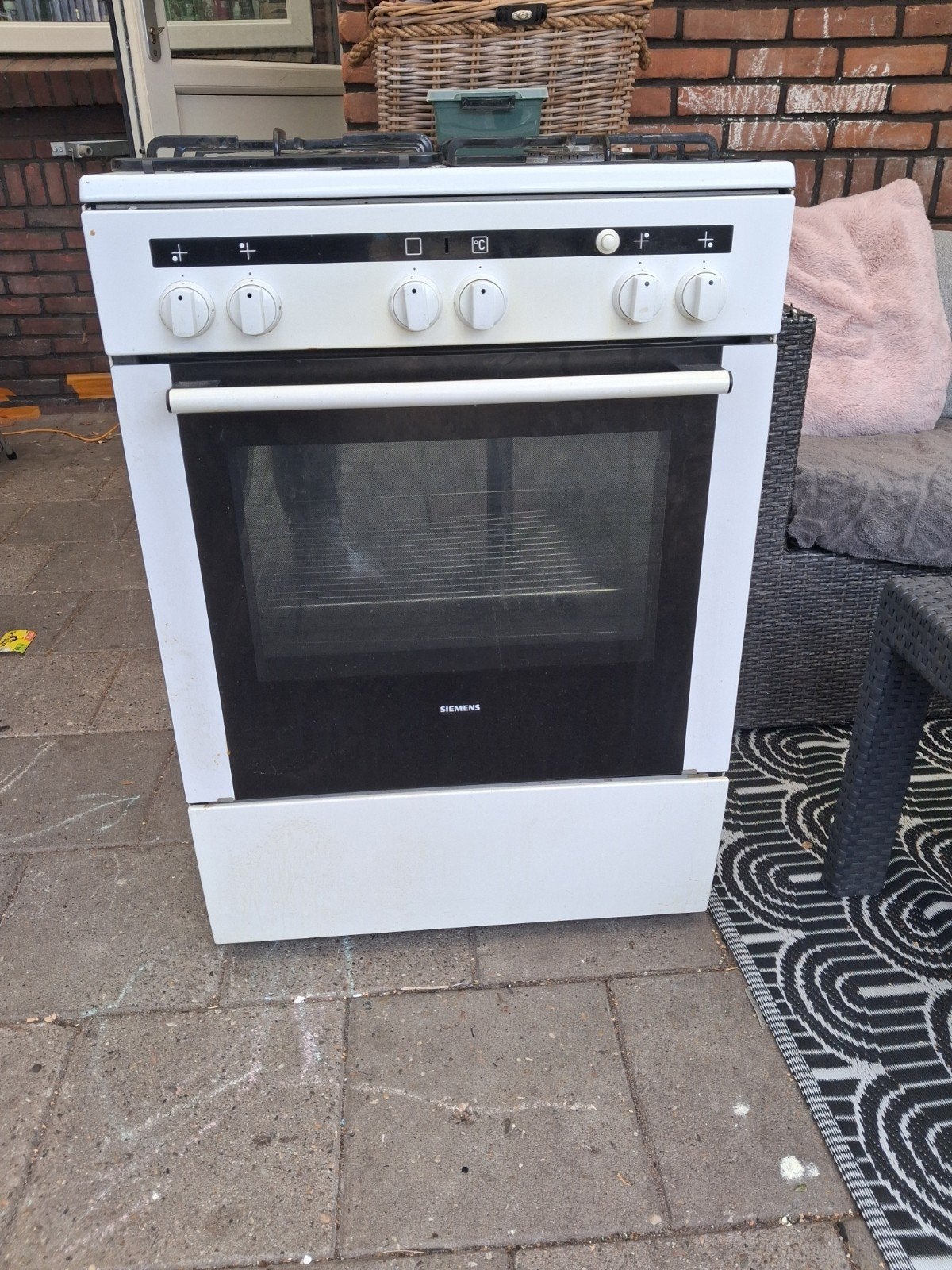 siemens gasfornuis, Ophalen, Gebruikt, 4 kookzones, Gas