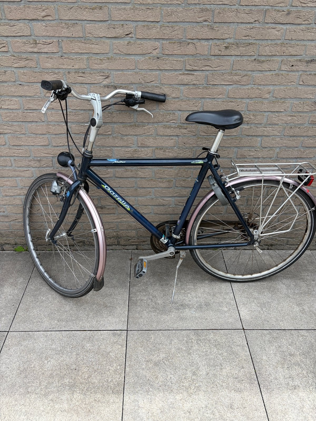 Opknapper herenfiets 21 versnellingen, Fietsen en Brommers, Fietsen | Dames | Damesfietsen, Ophalen, Gebruikt, Velgrem, Versnellingen