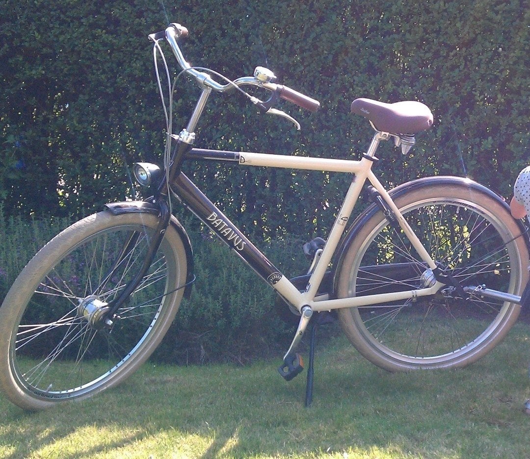 Batavus Flying  stadsfiets - Zo goed als nieuw, Ophalen, 53 tot 56 cm, Velgrem, Versnellingen