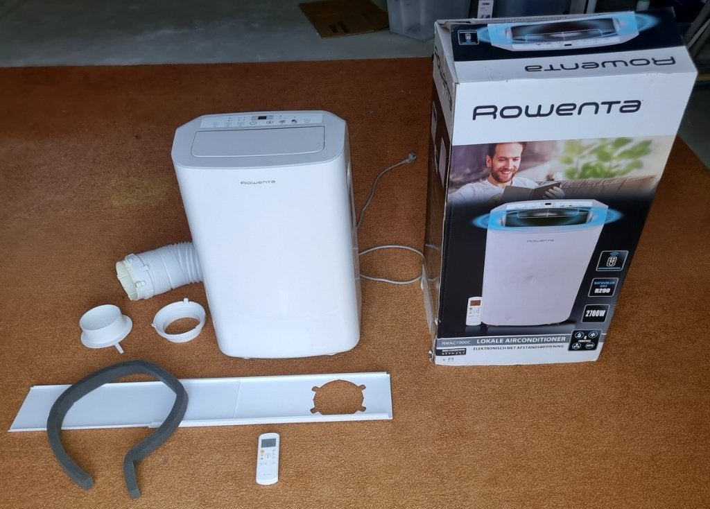 Rowenta mobiele airco, Ophalen, Gebruikt, Minder dan 60 m³, Timer