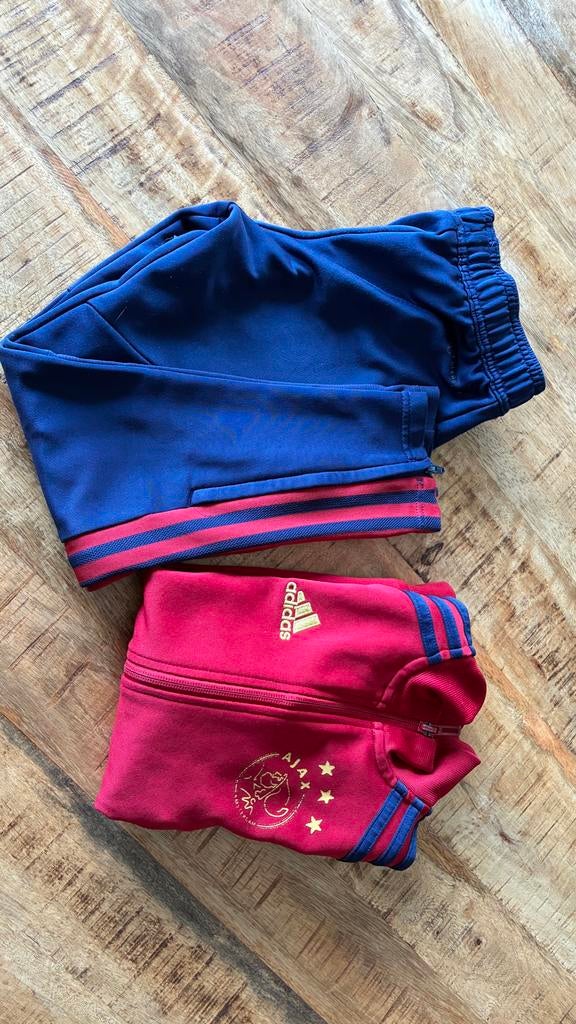 Adidas Ajax trainingspakje mt. 128, Kinderen en Baby's, Ophalen of Verzenden, Gebruikt, Jongen of Meisje