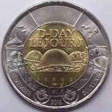 Canada - 2 Dollar 2020 - D-Day - circulated, Postzegels en Munten, Verzenden, Noord-Amerika, Losse munt