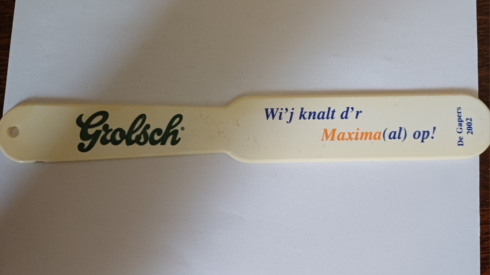 Grolsch Maxima(al) Op!  2002, Ophalen of Verzenden, Gebruikt, Grolsch