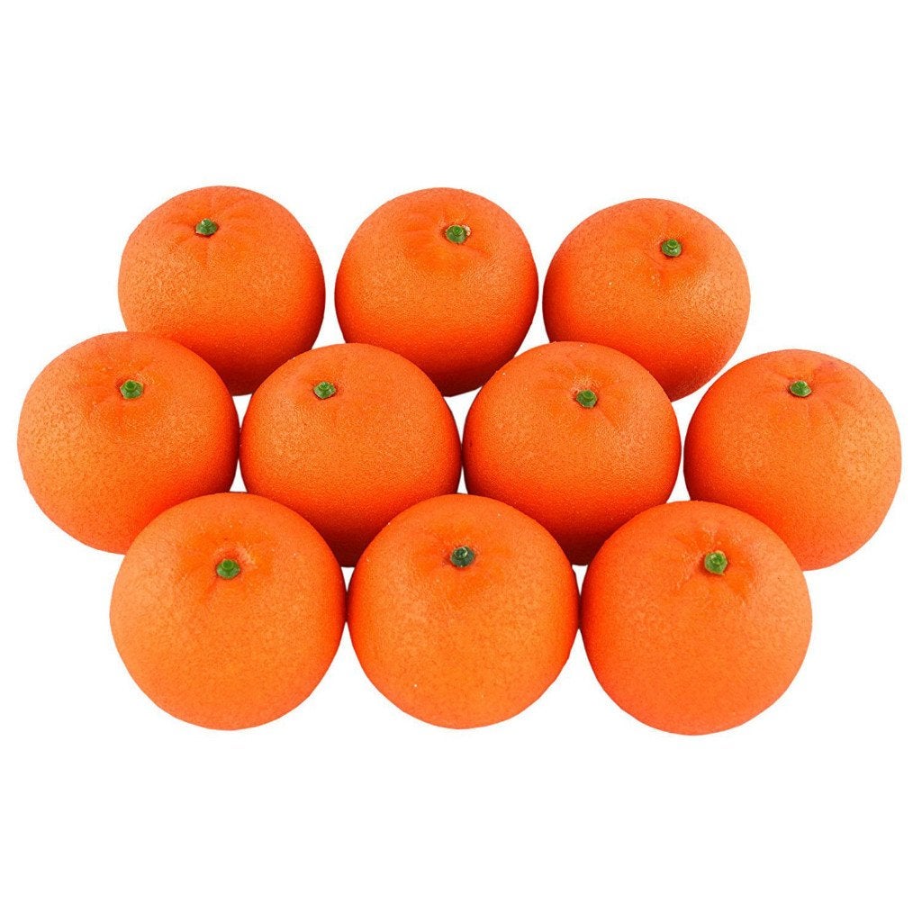 10 Kunst Sinaasappels / Fruit Nep Sier Voedsel Sinaasappel, Verzenden, Nieuw