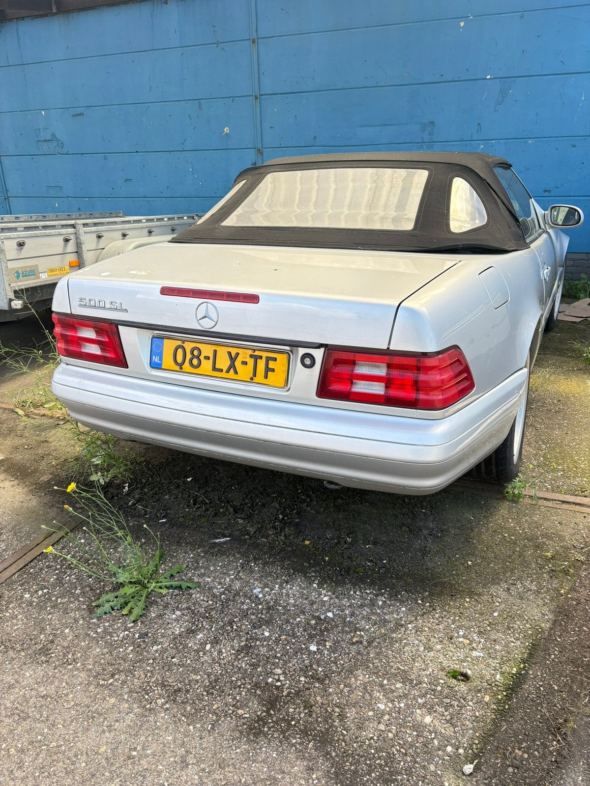 Mercedes-Benz SL 5.0 500 SL AUT U9 1990 zilver, Auto's, Mercedes-Benz, Automaat, 4973 cc, 8 cilinders, Cabriolet