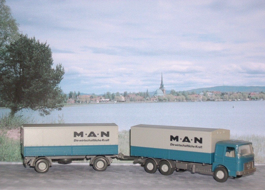 M./A.N. Bussing  M.A.N.  Wiking. Ho, Ophalen of Verzenden, Zo goed als nieuw, Bus of Vrachtwagen, Wiking