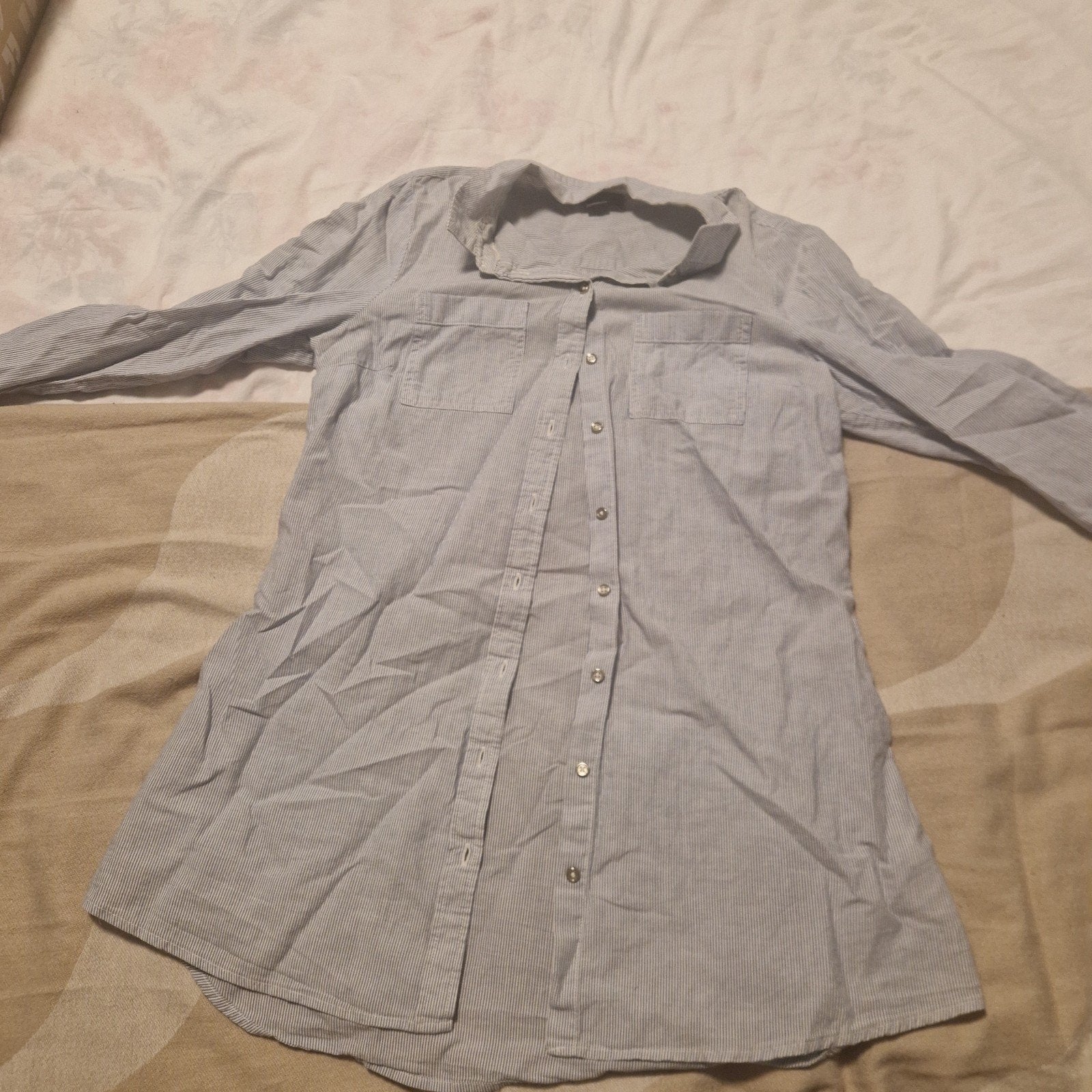 Primark blouse, lichtblauw gestreept, maat 40, Maat 38/40 (M), Ophalen of Verzenden, Zo goed als nieuw, Primark