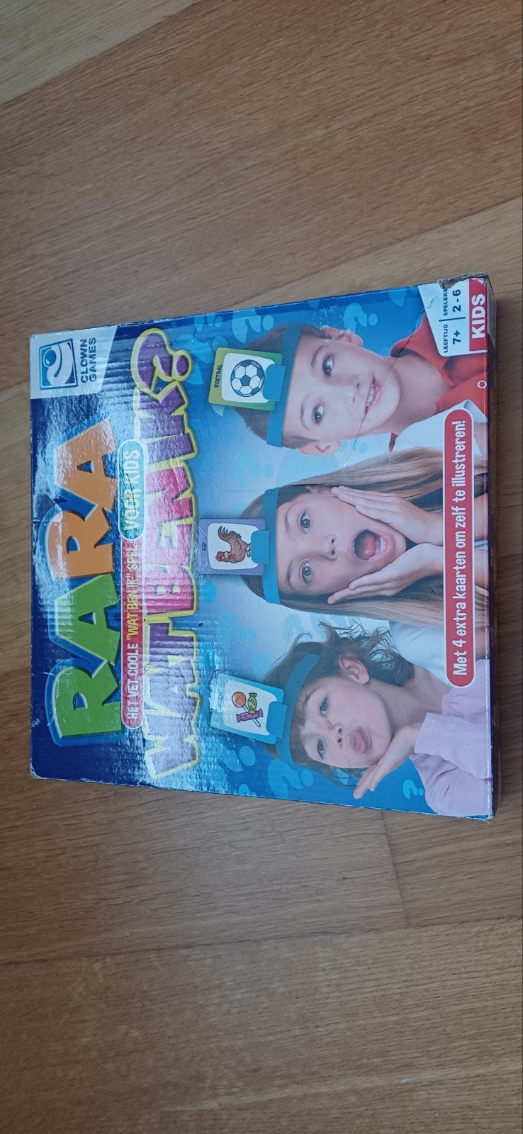 Rara Wat Ben Ik? - spel, Drie of vier spelers, Ophalen of Verzenden, Zo goed als nieuw, Clown Games