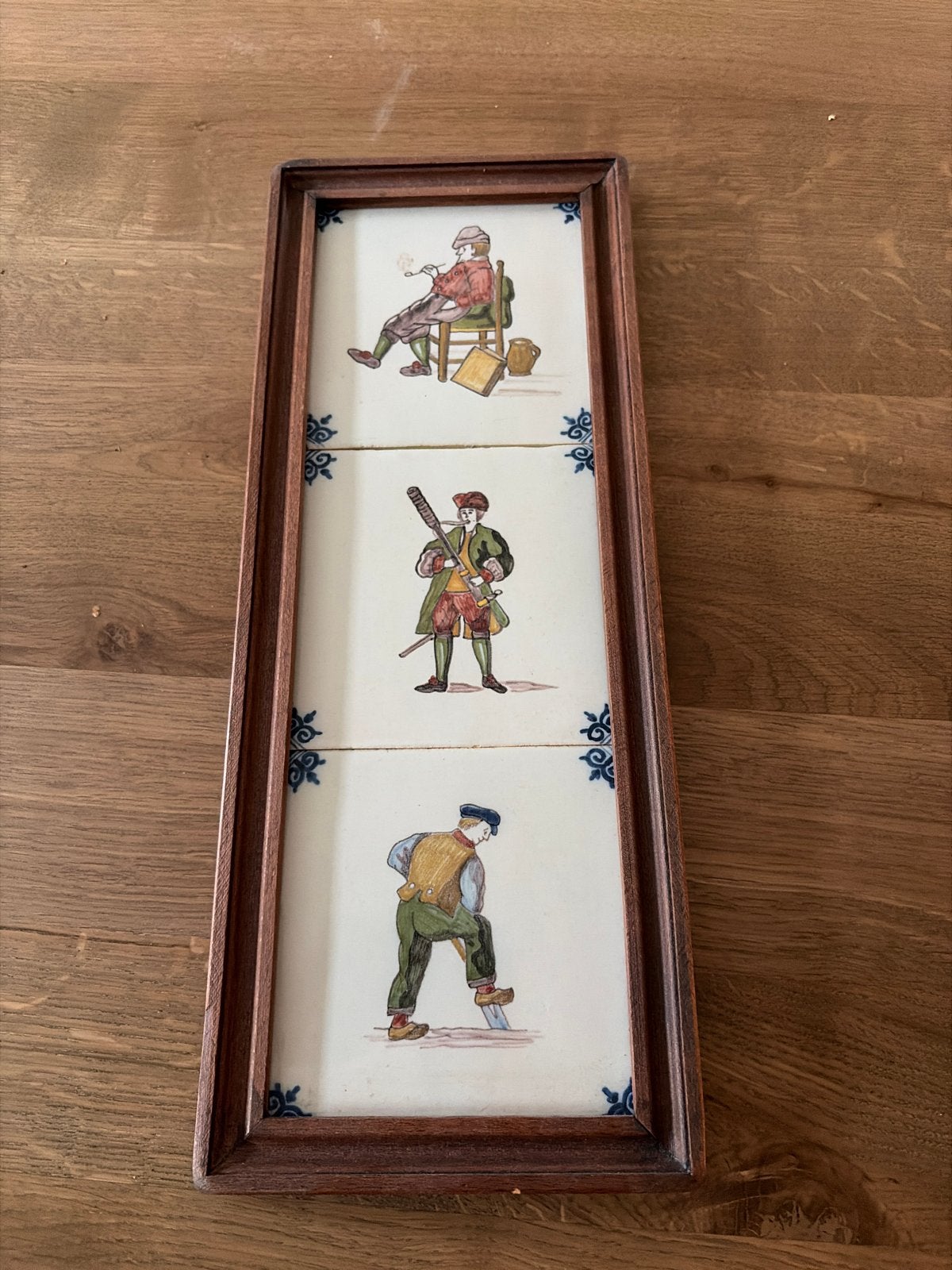 Oud-Hollandse Tegeltableau Makkum - Handgeschilderd, Ophalen of Verzenden