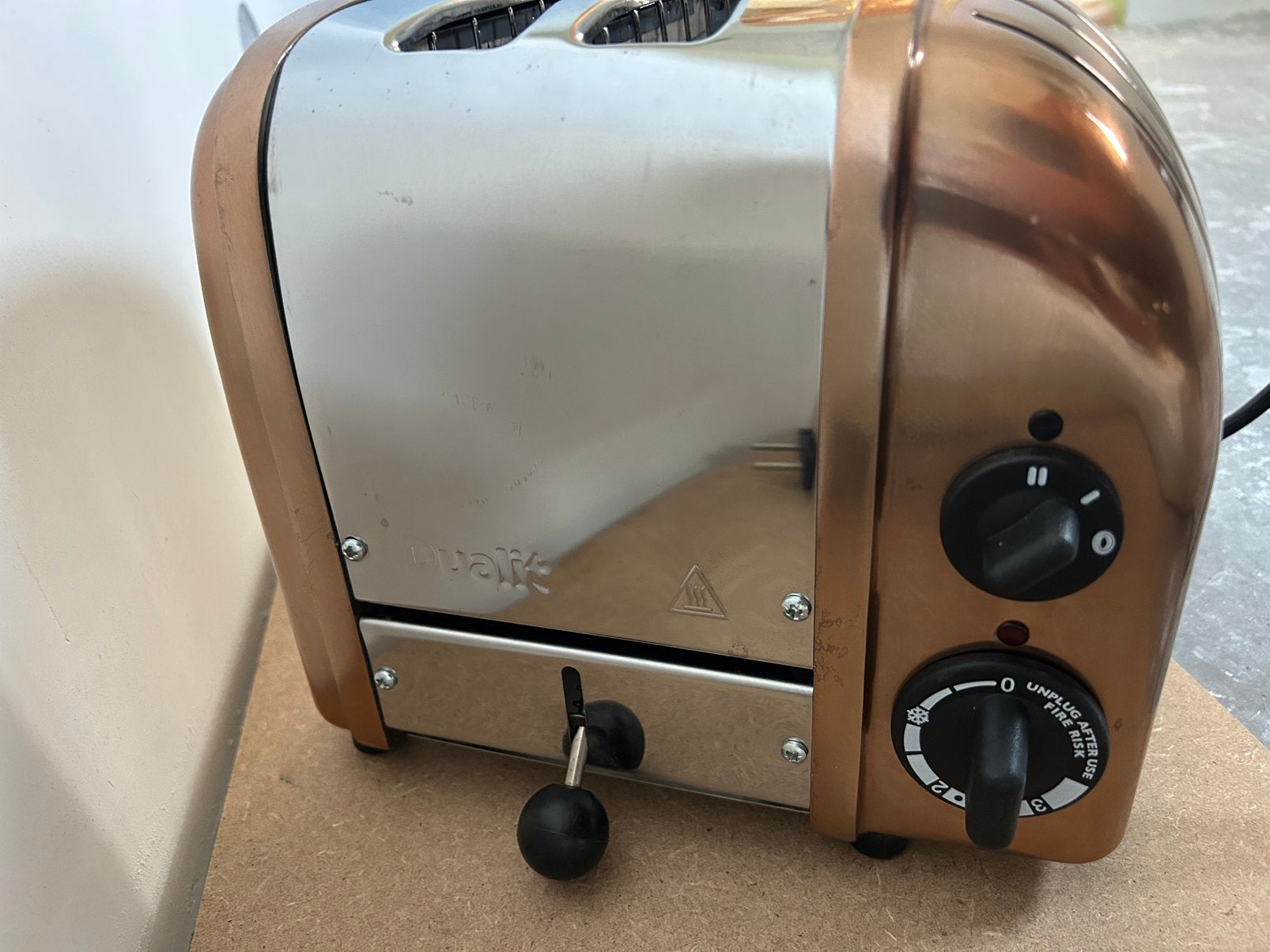 Dualit broodrooster newgen koper, Ophalen of Verzenden, Gebruikt