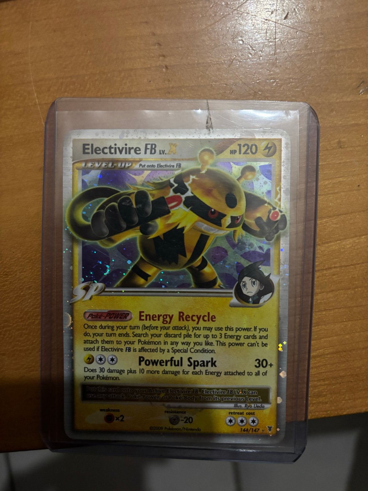Electivire FB LV.X Pokémon Kaart (144/147) - Zeer Goede Staa, Ophalen of Verzenden, Zo goed als nieuw, Losse kaart, Foil