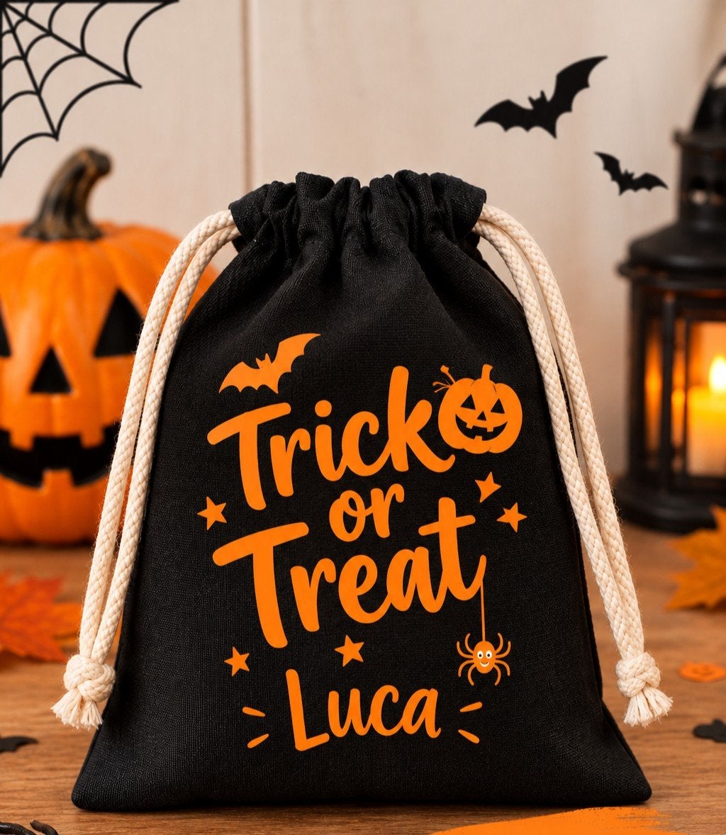 Gepersonaliseerd Halloween Zakje - Trick or Treat, Ophalen of Verzenden, Nieuw, Feestartikel, Halloween of Griezel